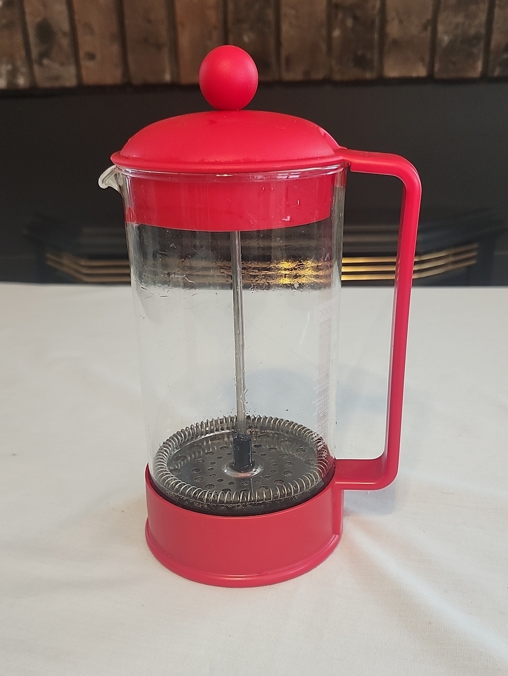 Bodum French Press Coffee Maker Red
